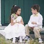 Yellow Silk Bow Tie for Kids - Adjustable