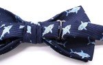 Light Blue Pre-Tied Fun Pattern Bow Tie for Men