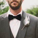 Men's Black Velvet Pre-tied Bowtie for Events