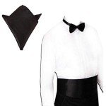 3-Piece Men's Bow Tie and Cummerbund Set