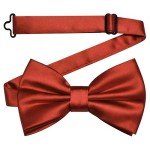Burnt Orange Bow Tie and Pocket Square Set