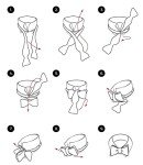 Men’s Black Gold Silk Bow Tie Set