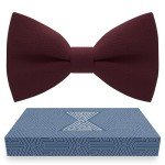 Dark Red Pre-Tied Bow Tie for Men