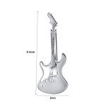 Silver Music Note Tie Clip for Men