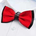 Red Adjustable Pre-Tied Bowtie for Men
