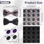 Vintage Floral Bow Tie Set for Men