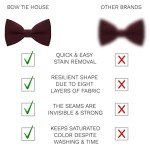 Dark Red Pre-Tied Bow Tie for Men