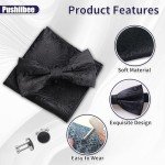 Vintage Floral Bow Tie Set for Men