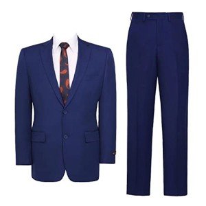 Men's Classic Fit Cobalt Blue Suit Set