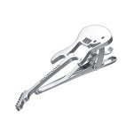 Silver Music Note Tie Clip for Men