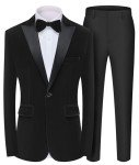Men's Velvet Slim Fit 2-Piece Tuxedo Suit