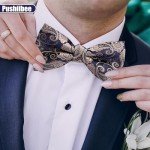 Vintage Floral Bow Tie Set for Men