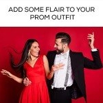 Silver Sequin Bowtie & Suspender Set for Men