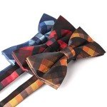 Men’s Adjustable Bow Tie Set - 6 Colors