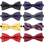 Adjustable Bow Ties for Men and Boys – 8 pcs