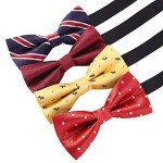 Adjustable Bow Ties for Men and Boys – 8 pcs