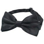 Men's Classic Pre-Tied Bow Tie Set - Black & Red