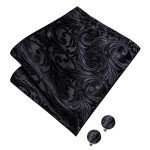 Dubulle Men's Paisley Bow Tie and Cufflink Set