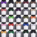 Dark Green Men's Bow Tie and Pocket Square Set