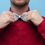 Adjustable Sequin Bow Ties for Men - 2 Pack