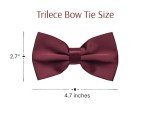 Hot Pink Adjustable Pretied Bow Tie for Men