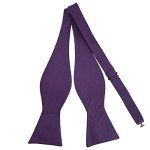 PenSee Men's Woven Silk Self-Tie Bowtie