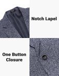 Men's Lightweight Casual Blazer - Dark Blue/Grey