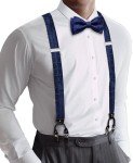 Paisley Suspenders with Bow Tie and Accessories