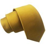 Men's Gold Skinny Tie & Pocket Square Set