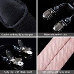 Men's Pink Suspender and Bow Tie Set