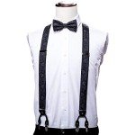 Paisley Suspenders with Bow Tie and Accessories