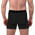 Men's Christmas Black Bow Tie Boxer Briefs