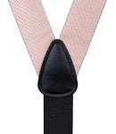 Men's Pink Suspender and Bow Tie Set