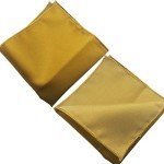 Men's Gold Skinny Tie & Pocket Square Set