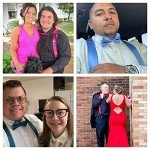 HISDERN Men's Bow Tie and Suspenders Set