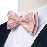 Men's Pink Suspender and Bow Tie Set