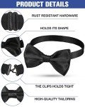 40 Pcs Men's Adjustable Pre-Tied Bow Ties