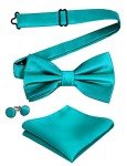 Dark Teal Men's Tuxedo Bow Tie Set