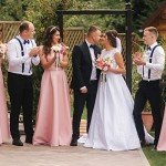 Men's Dark Blue Suspender and Bow Tie Set