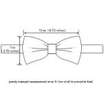 GUSLESON Adjustable Dark Brown Paisley Bow Tie