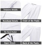 White Slim Fit Men's Suit Set with Tie