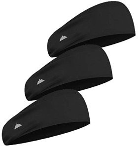 Men's Athletic Sweatbands - Black Headband for Workouts