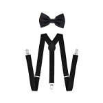 Men's 1920s Gatsby Bow Tie and Accessory Set