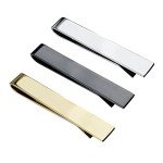 3 Pack Skinny Tie Bar Clips for Men