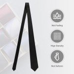 Black Solid Tie for Men - Gift Box Included