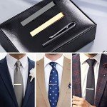 3 Pack Skinny Tie Bar Clips for Men