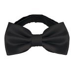 Men's Adjustable Satin Tuxedo Bowtie in Various Colors