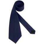 Navy Blue Solid Necktie for Men - 3.15