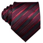 Men's Plaid Tie Set with Handkerchief and Cufflinks