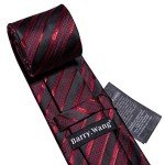 Men's Plaid Tie Set with Handkerchief and Cufflinks